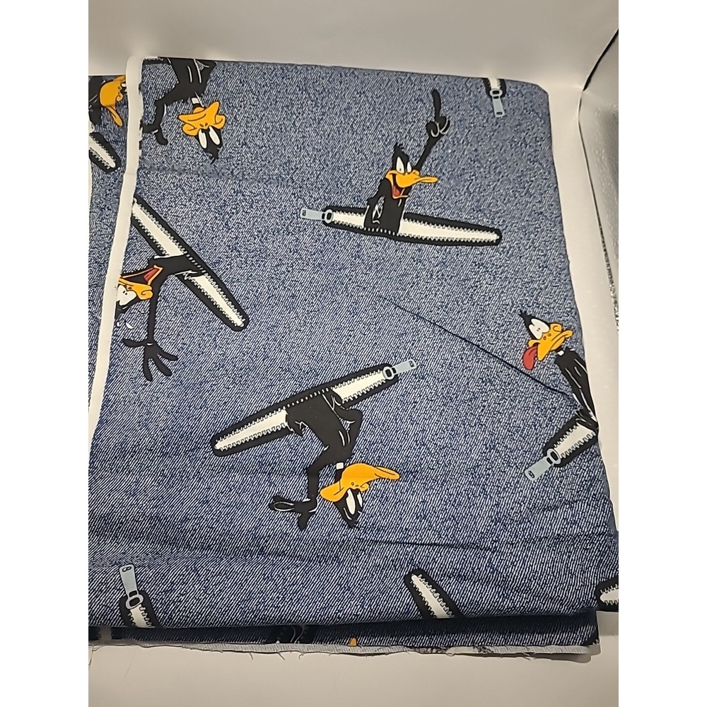 1998 Vintage Daffy Duck In Pocket Fabric‎ - 1 Yard - Looney Tunes